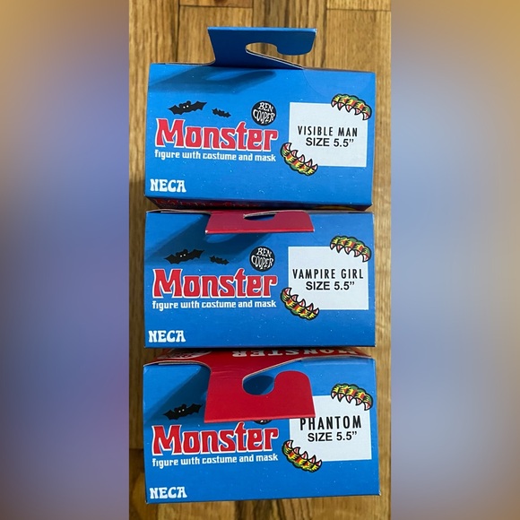NECA BEN COOPER MONSTER COSTUME KID PHANTOM, INVISIBLE MAN, VAMPIRE GIRL FIGURES - Picture 5 of 6